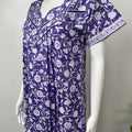 Lavender Pure Cotton Nightgown Soft & Comfortable