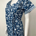 Royal Blue Pure Cotton Nightgown Soft & Comfortable
