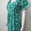 Sea Green Pure Cotton Nighty for Women