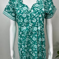 Sea Green Pure Cotton Nighty for Women