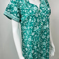 Sea Green Pure Cotton Nighty for Women
