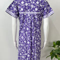 Lavender Pure Cotton Nightgown Soft & Comfortable