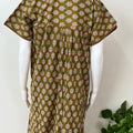Olive Green Pure Cotton Nighty Elegant & Comfortable