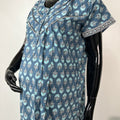 Comfort & Care Navy Pure Cotton Feeding Gown