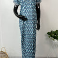 Comfort & Care Navy Pure Cotton Feeding Gown