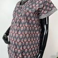 Grey Soft & Breathable Cotton Feeding Gown
