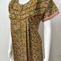 Olive Green 100% Cotton Women's Nightgown