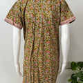 Olive Green 100% Cotton Women's Nightgown