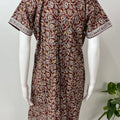 Maroon 100% Cotton Nightgown Soft & Comfortable