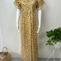 Mustard Pure Cotton Women's Nighty