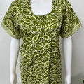 Olive Green Pure Cotton Nighty Elegant & Comfortable
