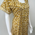 Mustard Pure Cotton Women's Nighty