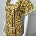 Mustard Pure Cotton Women's Nighty