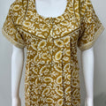 Mustard Pure Cotton Women's Nighty