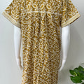 Mustard Pure Cotton Women's Nighty