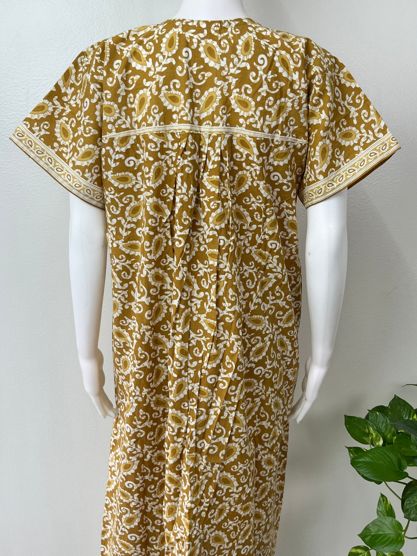 Mustard Pure Cotton Women's Nighty