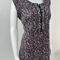 Black 100% Pure Sleeveless Cotton Nighty for Women