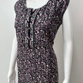 Black 100% Pure Sleeveless Cotton Nighty for Women