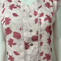 Baby Pink Sleeveless Nighty Soft & Elegant