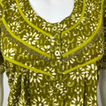 Sage Green Pure Cotton Nightgown Comfortable & Elegant