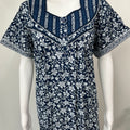 Navy Blue 100% Cotton Nighty Soft & Comfortable
