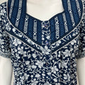 Navy Blue 100% Cotton Nighty Soft & Comfortable