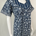 Navy Blue 100% Cotton Nighty Soft & Comfortable