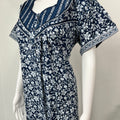 Navy Blue 100% Cotton Nighty Soft & Comfortable