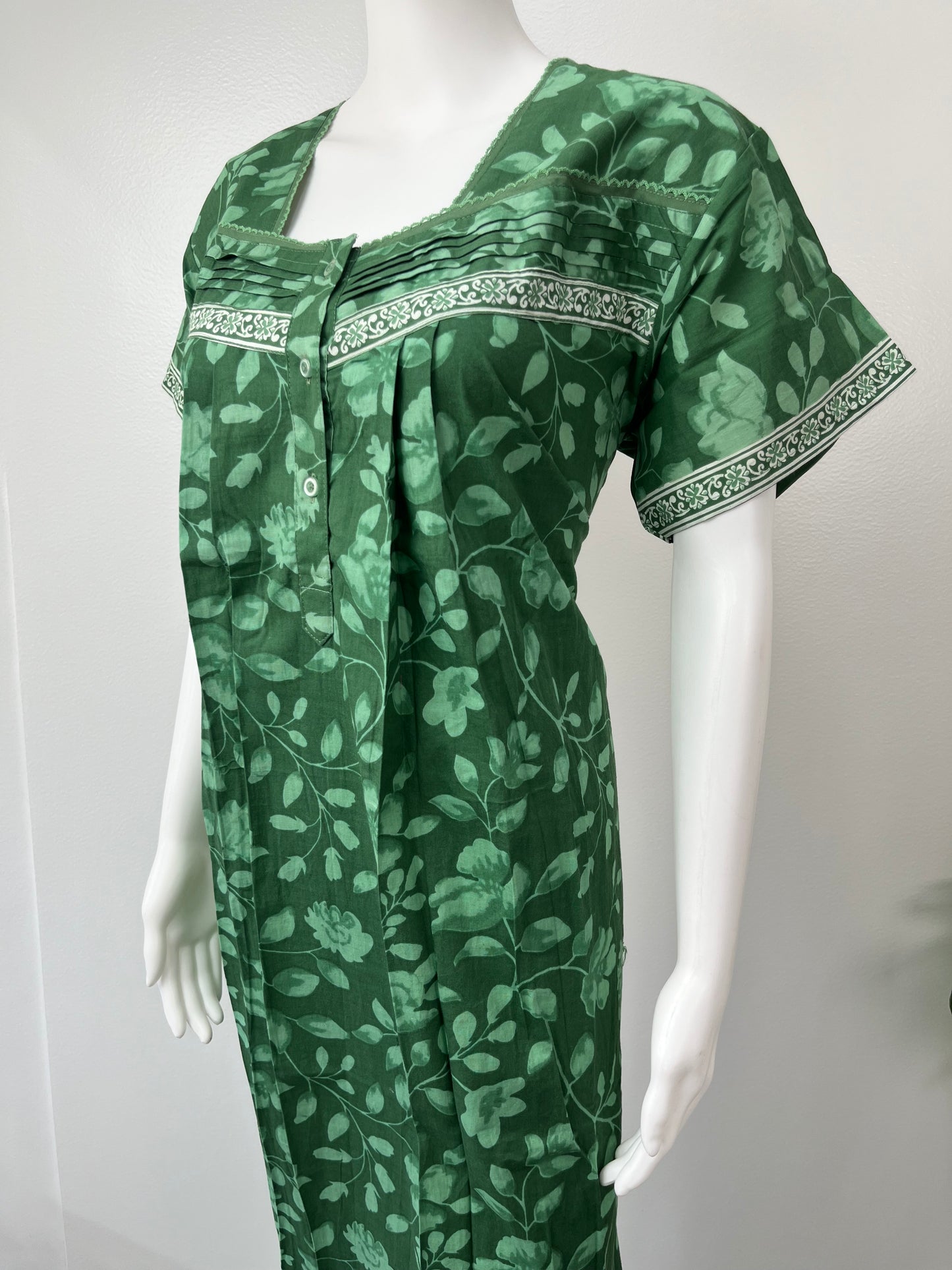 Fresh Green 100% Cotton Nighty Soft & Comfortable