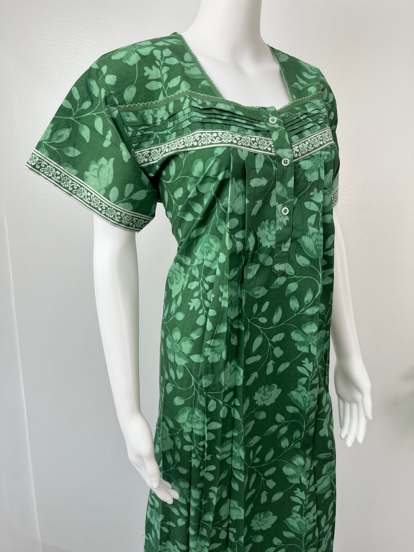 Fresh Green 100% Cotton Nighty Soft & Comfortable