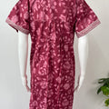 Pink Pure Cotton Nightgown Comfortable & Elegant
