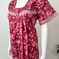 Pink Pure Cotton Nightgown Comfortable & Elegant