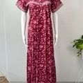 Pink Pure Cotton Nightgown Comfortable & Elegant