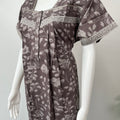 Grey Foliage Pure Cotton Nighty Soft & Elegant