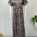 Grey Foliage Pure Cotton Nighty Soft & Elegant