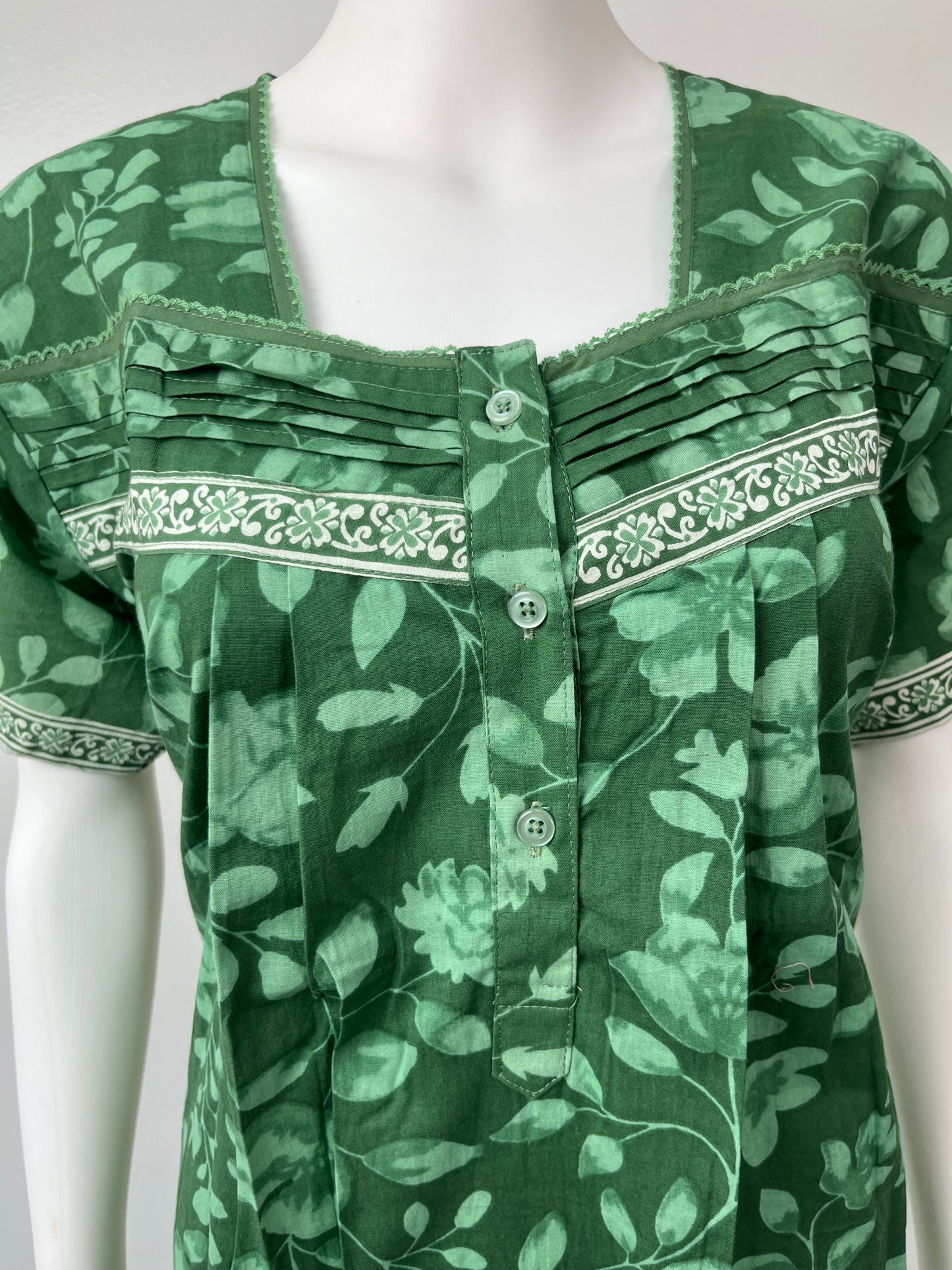 Fresh Green 100% Cotton Nighty Soft & Comfortable