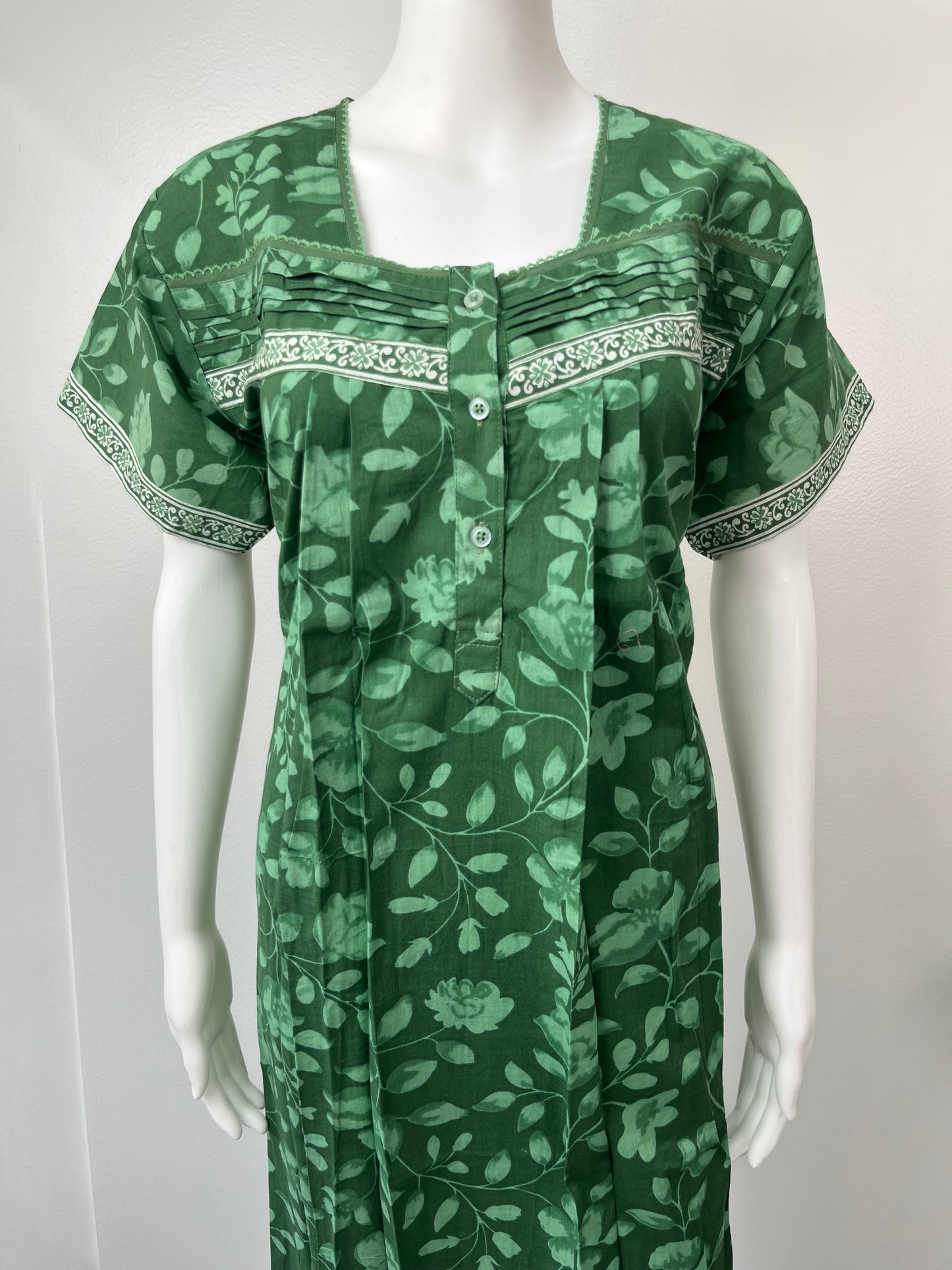 Fresh Green 100% Cotton Nighty Soft & Comfortable