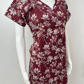 Maroon Pure Cotton Nightgown Comfortable & Elegant