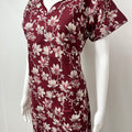 Maroon Pure Cotton Nightgown Comfortable & Elegant