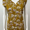 Mustard Pure Cotton Sleeveless Nighty for Women