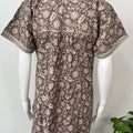 Brown Pure Cotton Women's Nighty Comfortable & Elegant