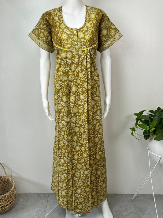 Sage Green 100 % Cotton Nighty Soft & Comfortable