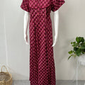 Hot Pink 100% Cotton Nighty Comfortable & Elegant