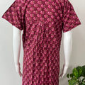 Hot Pink 100% Cotton Nighty Comfortable & Elegant