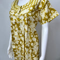 Yellow 100% Cotton Nighty for Women