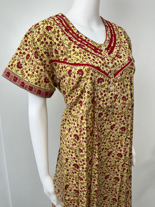Printed Pure Cotton Nightgown for Women