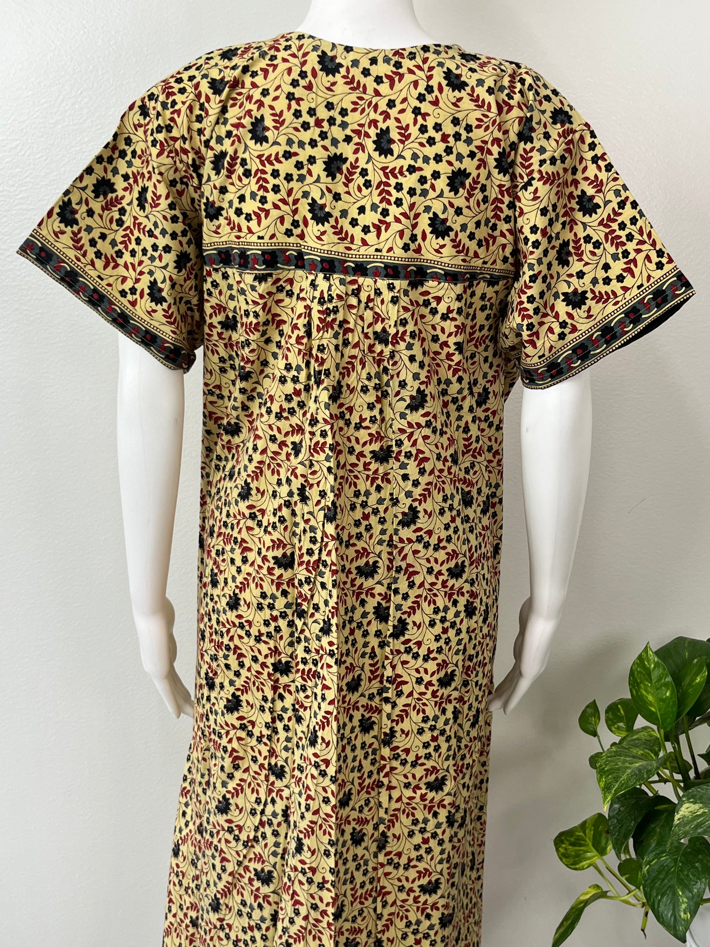 Pleated 100% Cotton Nightgown for Women