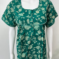 Green Pure Cotton Nightgown for Women