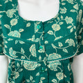 Green Pure Cotton Nightgown for Women