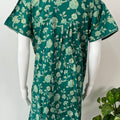 Green Pure Cotton Nightgown for Women